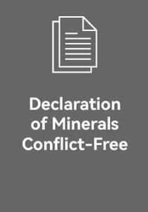 Declaration of Minerals Conflict-FreeImage